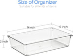 6 Pack Drawer Organizer with Non-Slip Pads for Desk Storage