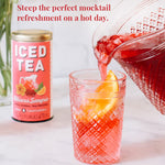 Hibiscus Sangria Iced Herbal Tea, 8 Large Quart-Sized Pouches, Naturally Caffeine Free