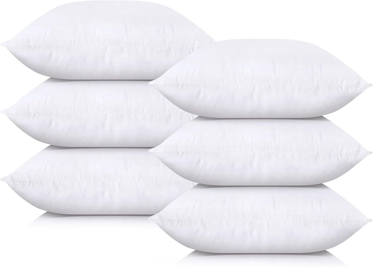 Utopia Bedding Throw Pillows (Set of 4, White), 18 x 18 Inches Pillows for Sofa, Bed and Couch Decorative Stuffer Pillow - Rayz Mart