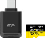 Silicon Power 128GB U3 SDXC Micro SD Card for Cams, DJI Pocket, and Drones with High Speed 100MB/s