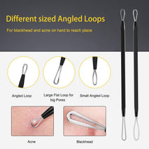 boxoyx 10 pcs pimple remover comedone extractor kit with box for quick and easy removal
