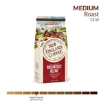 New England's 100% Arabica Breakfast Blend Medium Roast Ground Coffee, 12oz, Pack of 1