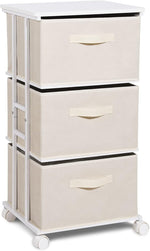 MAX Houser 3-Drawer Dresser Storage Tower for Bedroom, Closet, Office, Black
