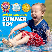 60-inch SplashEZ 3-in-1 kiddie pool and sprinkler for toddlers and babies, BPA-free water play mat for outdoor learning