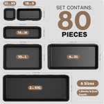 Black Garage Organization and Storage Tray Divider Set for 100+ Tools