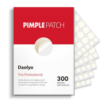 Daolyo Hydrocolloid Pimple Patches with Salicylic Acid, Tea Tree Oil, and Calendula Oil, 300 Count, 4 Sizes