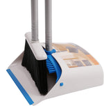 TreeLen Broom and Dustpan Set with 52" Long Handle for Home Kitchen Room Office Lobby Floor Use Upright Stand Up Stand Up Broom with Dustpan Combo