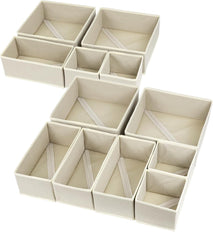12 pack drawer organizers for clothing storage and organization