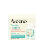 aveeno calm + restore facial moisturizer 1.7 oz non-comedogenic hydrating face cream for dry sensitive skin
