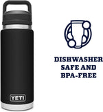 YETI Rambler 26 oz Bottle with Chug Cap and Stainless Steel Construction