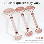 BAIMEI IcyMe rose quartz jade roller and gua sha for radiant skin, redness reducing self-care tools for men and women