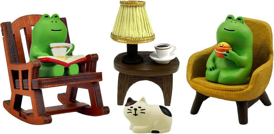 Miniature Frog Figurines Statue, Adorable Frog Collectibles for Desk and Bedroom Decor, Perfect Indoor Home Decorations and Gifts