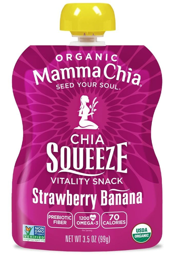 Mamma Chia Squeeze 5 variety (10 pack) Wild Raspberry,Green Magic,Blackberry bliss,Strawberry ,Mango coconut