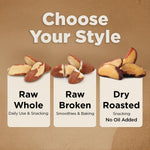 Brazil Nuts, 8oz, Wild Harvested, High Selenium, Gluten Free, Peanut Free, Non-GMO, Kosher, Resealable