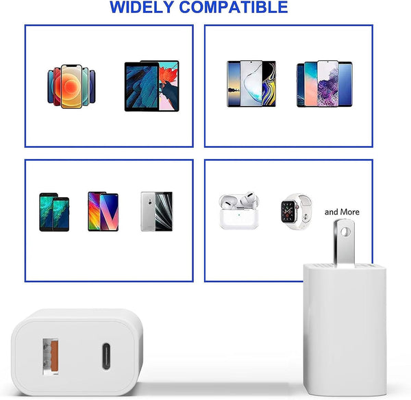 4 Pack USB C Charger Block for iPhone and iPad