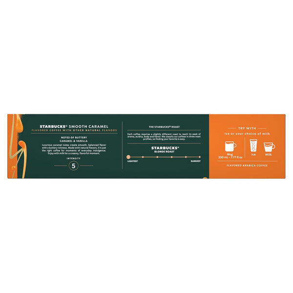Starbucks by Nespresso Vertuo, Caramel Flavored Coffee Pods, 30-count, 7.8 oz brew