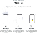 dot.card - digital business card for networking - tap compatible with iphone and android in black