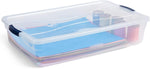 Rubbermaid Cleverstore 42 Quart Stackable Plastic Storage Bin Set