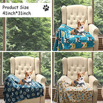 Rezutan 3 pack soft blankets for dogs and cats, 41x31inch, gray/blue/beige, premium flannel