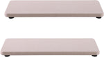 White Diatomite Trays for Kitchen and Bathroom, 3.15" W x 8.7" L, 2 PCS