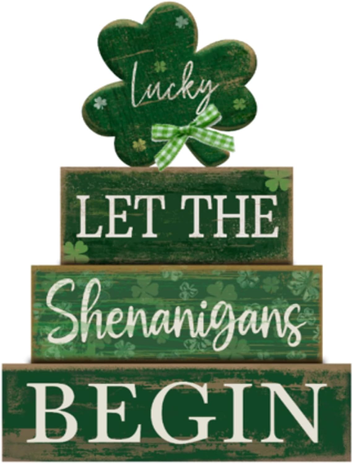 4 Pcs Christmas Table Decoration Wooden Santa Claus Decor Christmas Tiered Tray Decor Decorative Santa Claus Elk Block Sign Gift Farmhouse Xmas Table Centerpiece for Home Kitchen Shelf