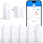 GoveeLife 2.0 WiFi Hygrometer Thermometer 6 Pack, Smart Humidity Temperature Sensor with App Notifications, Temperature Humidity for Bedroom, Wine Cellar, Basements（Only Support 2.4G Wi-Fi）