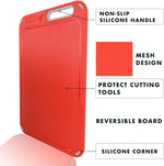 Color-coded cutting boards set of 4 with holder, BPA-free, dishwasher safe