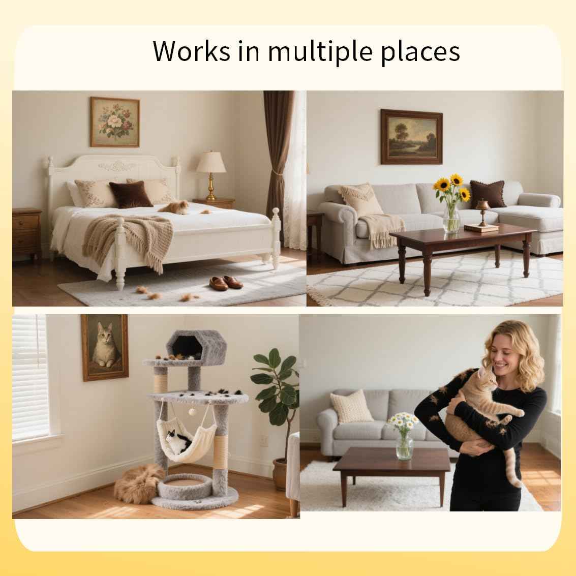 Extra Large Thickened Pet Hair Removal Glove for Dogs & Cats, Upgraded Reusable Electrostatic Pet Grooming Magic Glove with Cute Design for Furniture, Sofa & Clothes