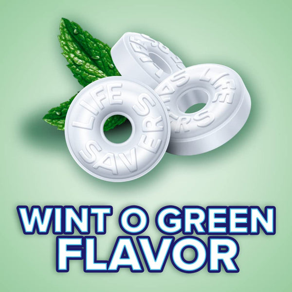 Life Savers Wint-O-Green Breath Mints, 44.93 oz bulk hard candy in individual wrappers