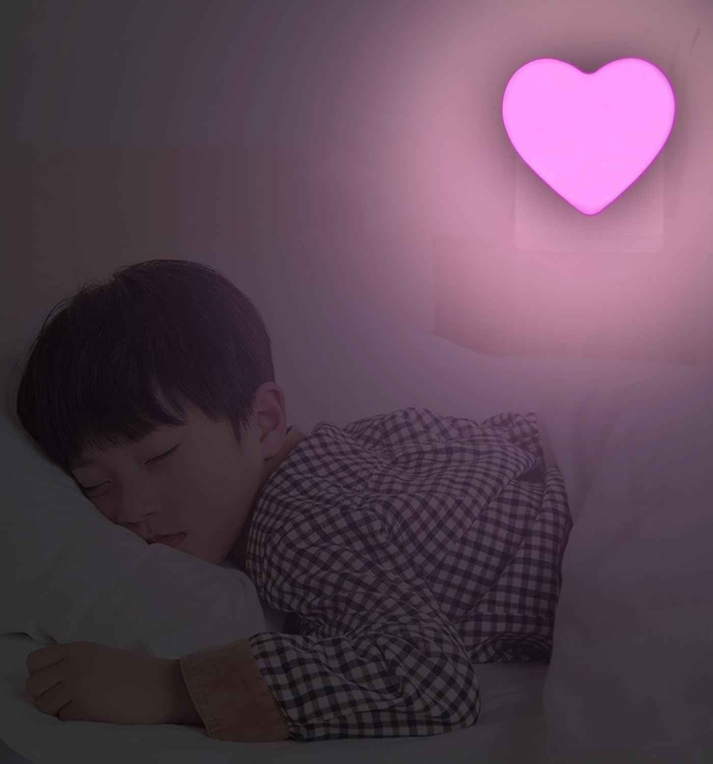 INZU Night Lights Plug into Wall, LED Night Light for Kids, Cute Nightlight with Auto Dusk to Dawn Sensor, LED Nightlight with Soft Warm Light for Bedroom, Nursery, Bathroom, Hallway (Pink) | LED Nightlight, for Kids, Soft Warm Light, Auto Dusk to Dawn Se