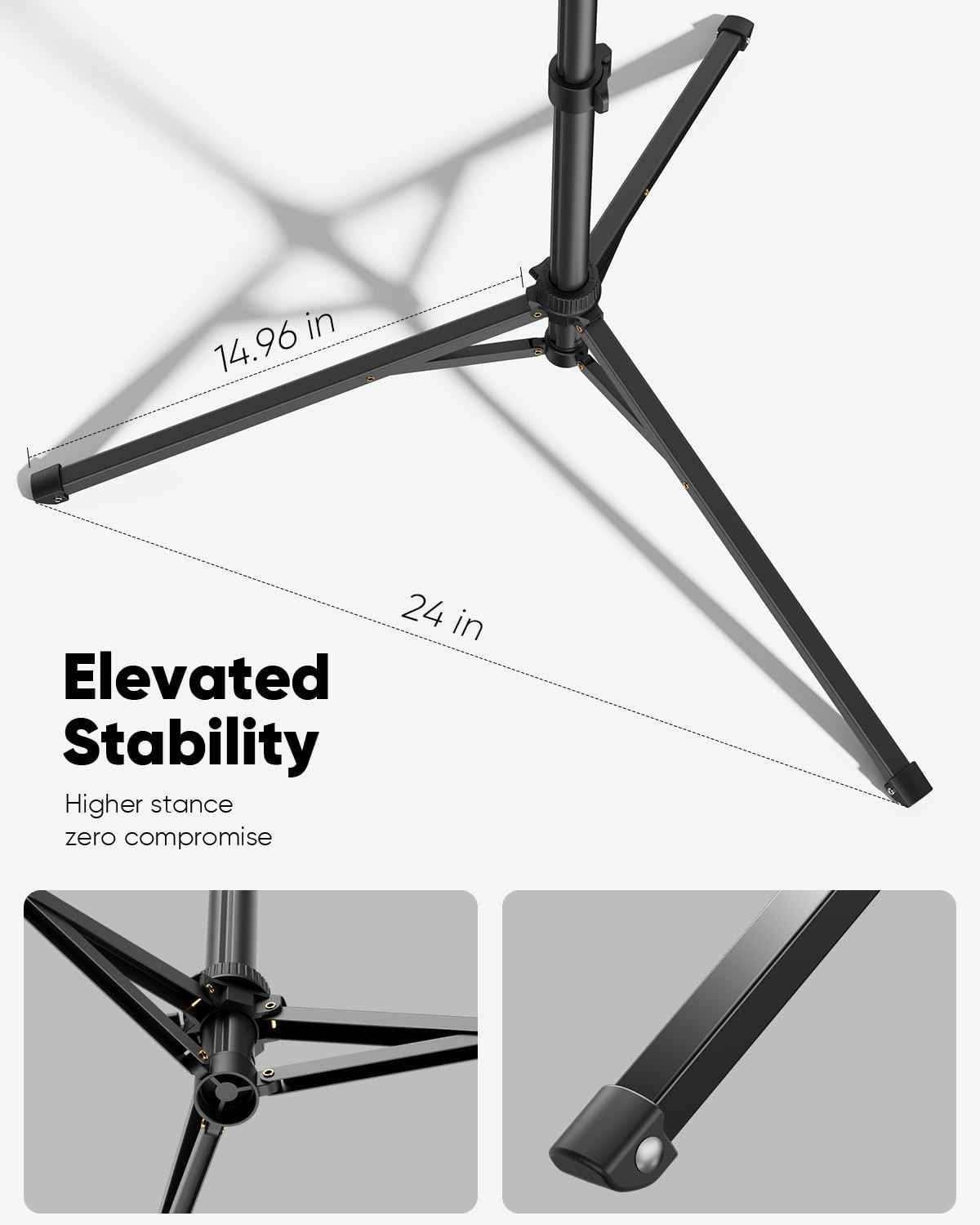 TODI 86" Tripod for iPhone, Phone Tripod Stand with Flexible Arm & Selfie Stick Remote, Extra-Length Legs Cell Phone Stand for Video Recroding, Compatible with iPhone Android, Camera