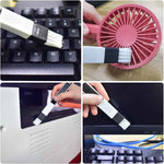 Crevice Gap Cleaning Brush Tool, 6pcs Hand-held Groove Gap Cleaning Tools, 2 in 1 Dustpan Cleaning Brushes, Shutter Door Window Track Kitchen Cleaning Brushes Kit
