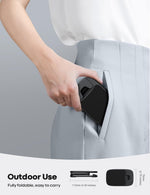 Adjustable phone stand for desk, compatible with iPhone and Galaxy