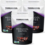 Organic Medjool Dates 1.5 Lbs Pits Removed Soft Chewy Texture Sweet Caramel Taste