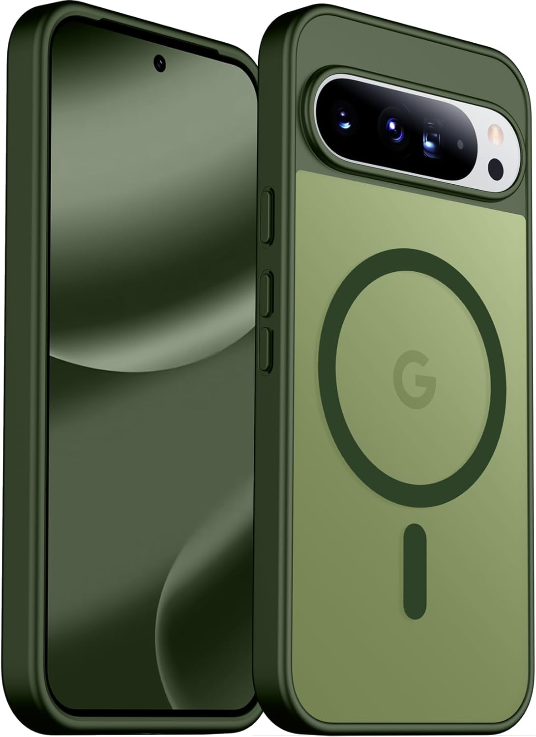SPIDERCASE Magnetic Case for Google Pixel 10 Pro XL, Military Grade | Slim Translucent Matte | Drop Protection | Shockproof | Anti-Fingerprint | Black