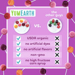 yumearth organic vitamin c pops variety pack, 40 assorted fruit flavors, allergy friendly, gluten free, non-gmo, vegan