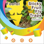 Yello Sticky Fruit Fly and Fungus Gnat Traps 36 Pack No Harm and Odorless for Indoor Outdoor Use Protect Plants