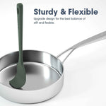 5 Pieces Silicone Spatula Set - Food Grade Rubber Spatula with Ergonomic Grip