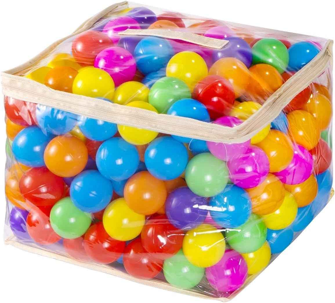 MoonxHome Ball Pit Balls for Toddlers, BPA Free Crush Proof Plastic Toy Balls for Ball Pit, Children's Pool Water Toys, Macaron Ocean Balls for Play Tent 2.15 Inch Pack of 100 200 500 800 1000