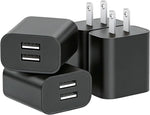 Dual Port USB Wall Charger for iPhone, Samsung, and Android Phones