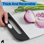 GORILLA GRIP Reversible Kitchen Cutting Board Set of 3, US Designed, Nonporous, Dishwasher Safe, Black
