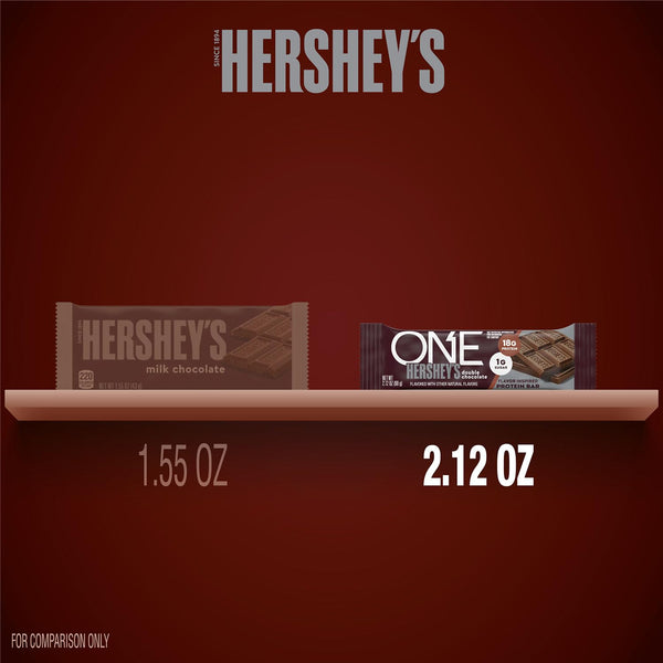 ONE Protein Bars, Hershey's Double Chocolate, Gluten Free, 18g Protein, 12 Pack