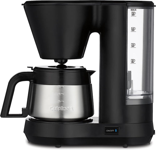 Cuisinart 5-Cup Coffee Maker with Stainless Steel Carafe and Removable Water Reservoir