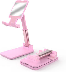 Adjustable Cell Phone Stand for Desk, Foldable and Portable, Compatible with All Mobile Phones and 4-8 Inch Devices