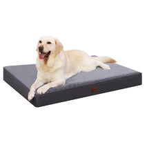 mihiikk water proof dog bed medium size dog orthopedic beds crate grey 35x22 inch