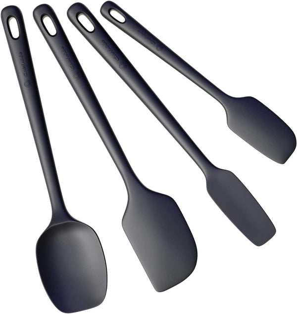 5 Pieces Silicone Spatula Set - Food Grade Rubber Spatula with Ergonomic Grip