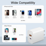 [4 Pack] USB C Charger Block Charging Block Type C Charger 20W Wall Chargers for iPhone Air/17/17 Plus/17 Pro/17 Max/16/16 Plus/16 Pro Max/15/15 Pro Max/14/13/12/Samsung/Android
