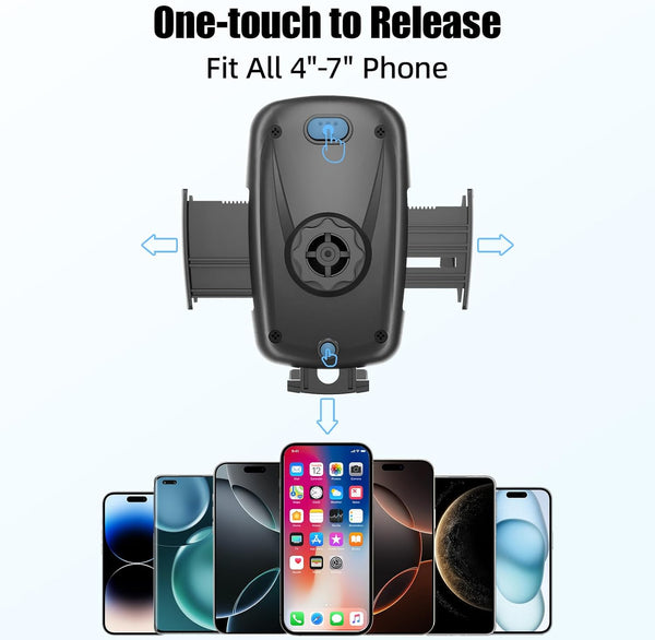 Adjustable Cup Phone Holder for Car with 360° Gooseneck Mount
