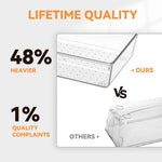 6 pack large clear plastic drawer organizer trays for kitchen utensils and office desk
