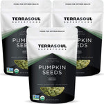 Terrasoul Superfoods Organic Pumpkin Seeds, 2 Lbs - Shelled, Raw, Unsalted, Premium Quality